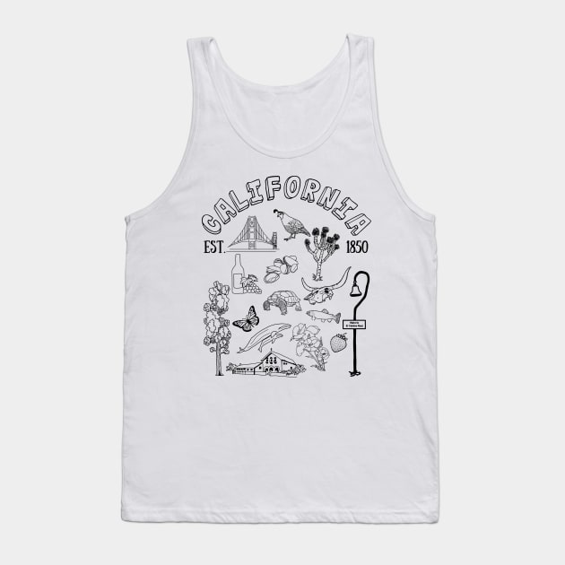 California Pictures Tank Top by Slightly Unhinged